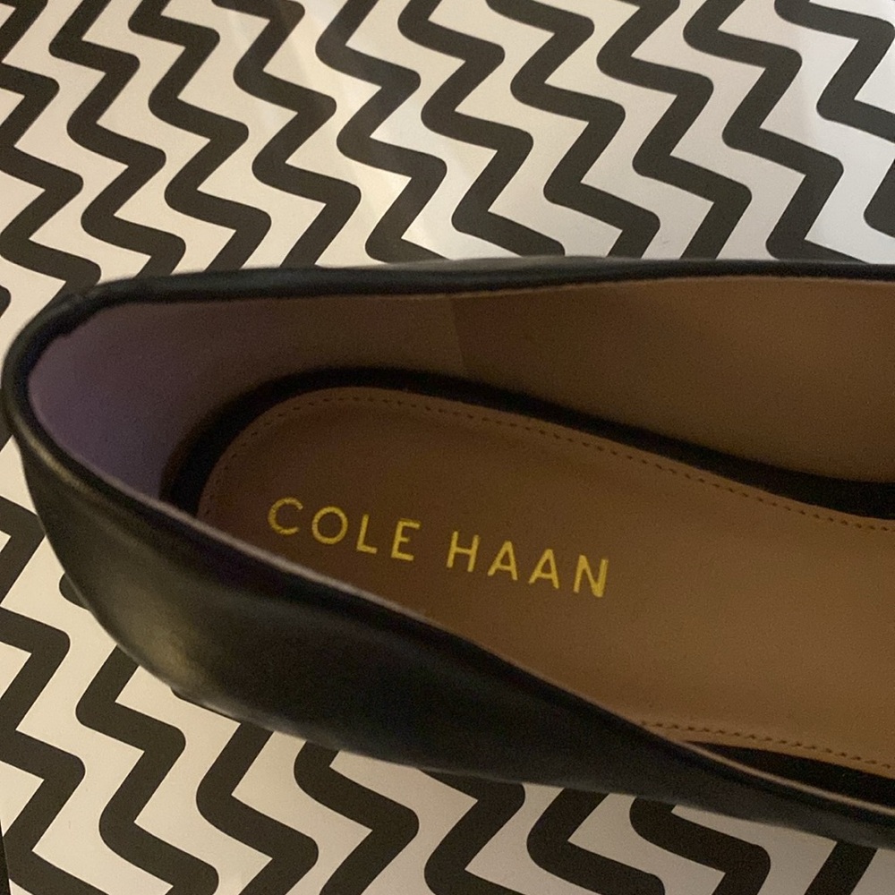 Cole Haan Black Leather Loafers, Size 8B, NWOB - Picture 5 of 8